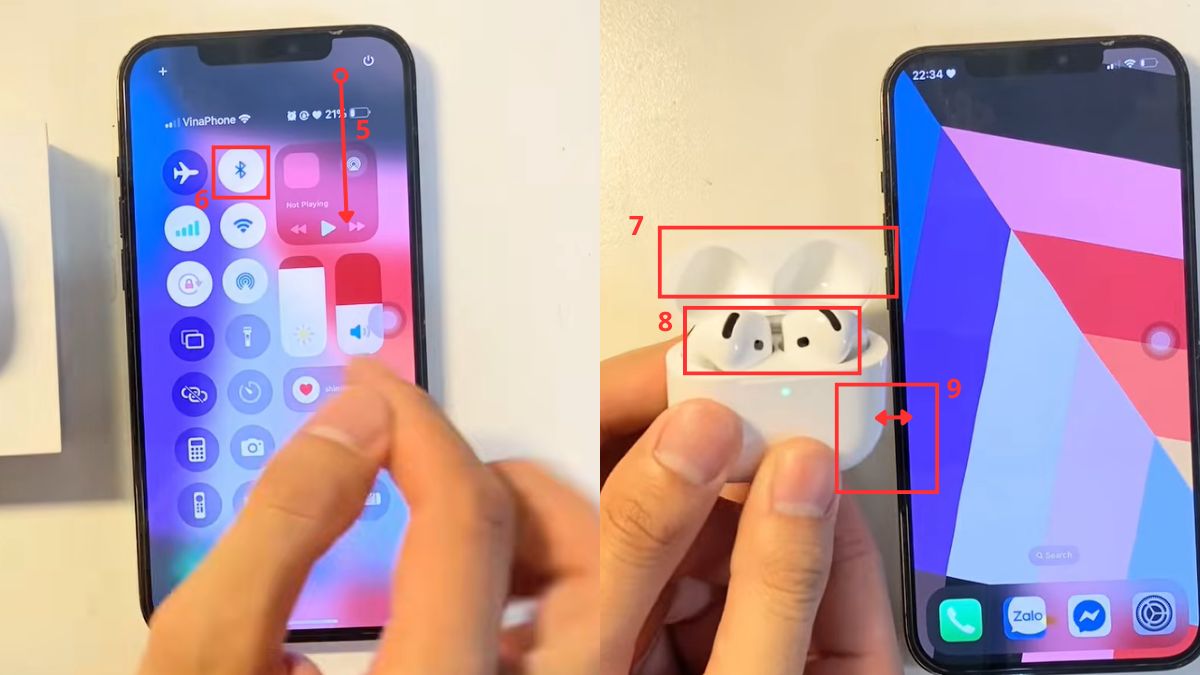 Cách kết nối AirPods 4 với iPhone khác bước 2