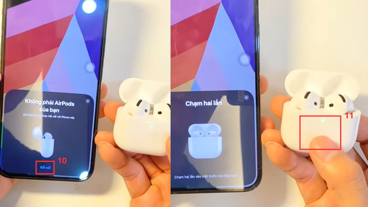 Cách kết nối AirPods 4 với iPhone khác bước 3