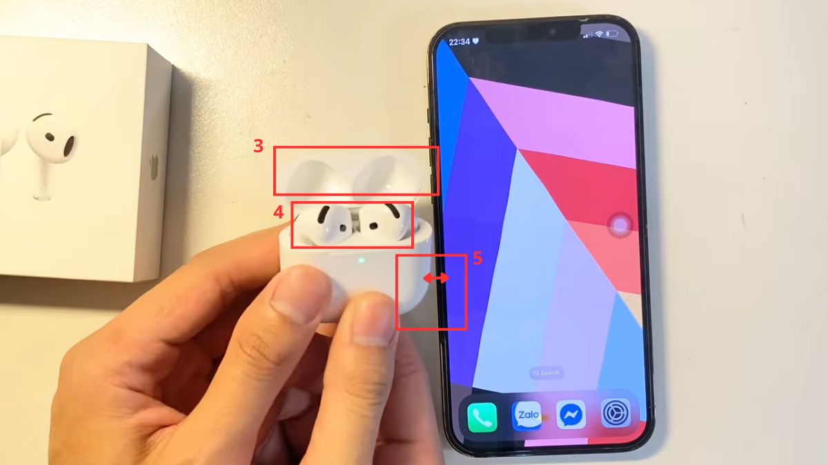 Kết nối AirPods 4 với iPhone lần đầu bước 2