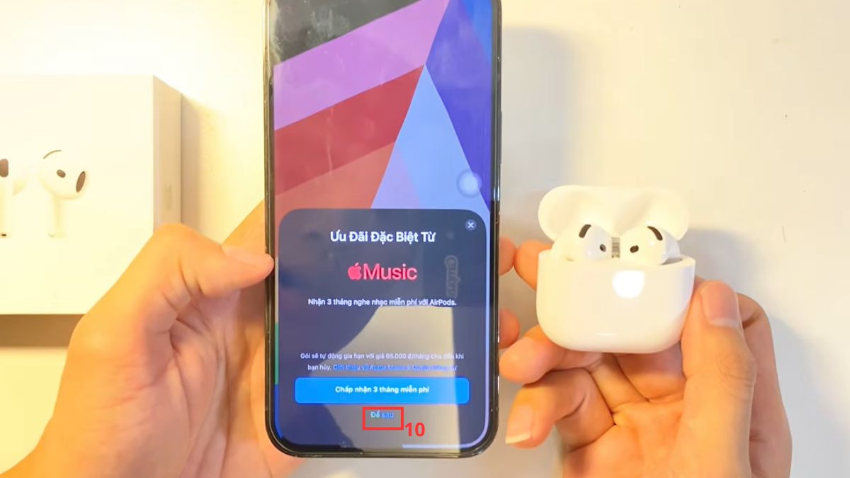 Kết nối AirPods 4 với iPhone lần đầu bước 6
