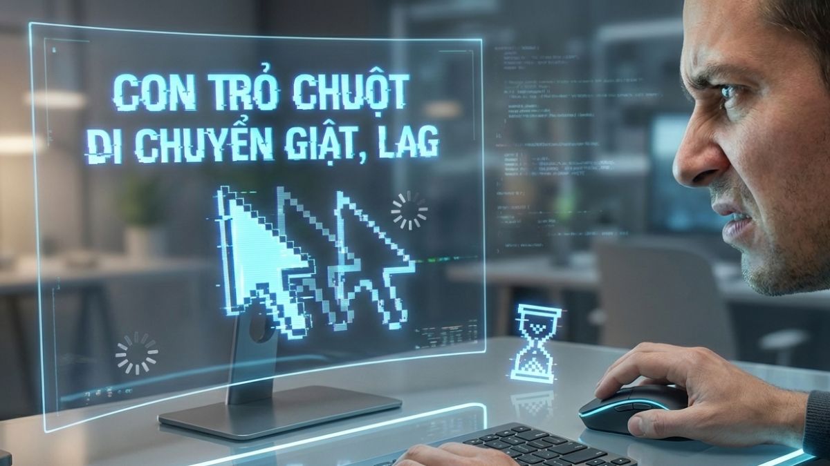 Con trỏ chuột di chuyển giật, lag khi kết nối chuột không dây với laptop