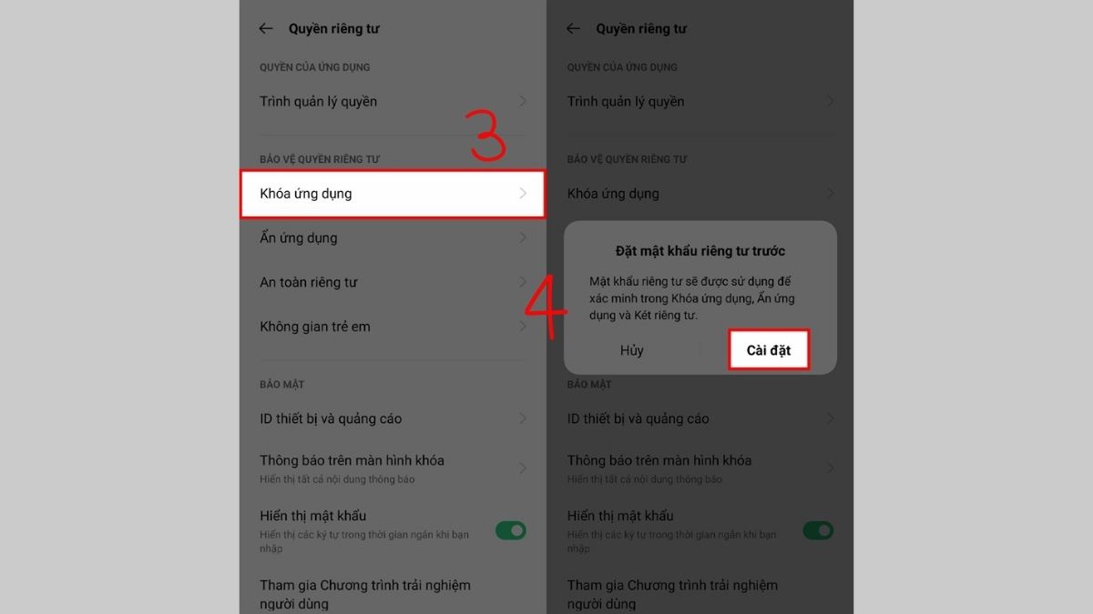 Hướng dẫn Khóa ứng dụng quản lý đồng hồ trong đa nhiệm bước 2