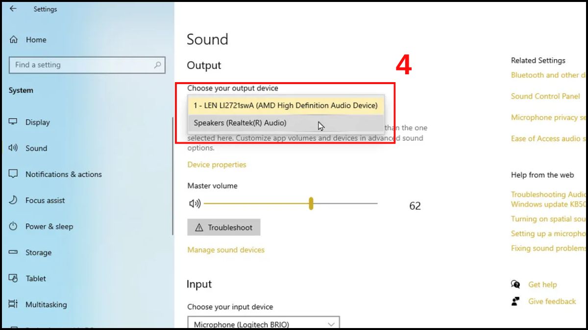 kết nối tai nghe có dây trên laptop Windows bước 3