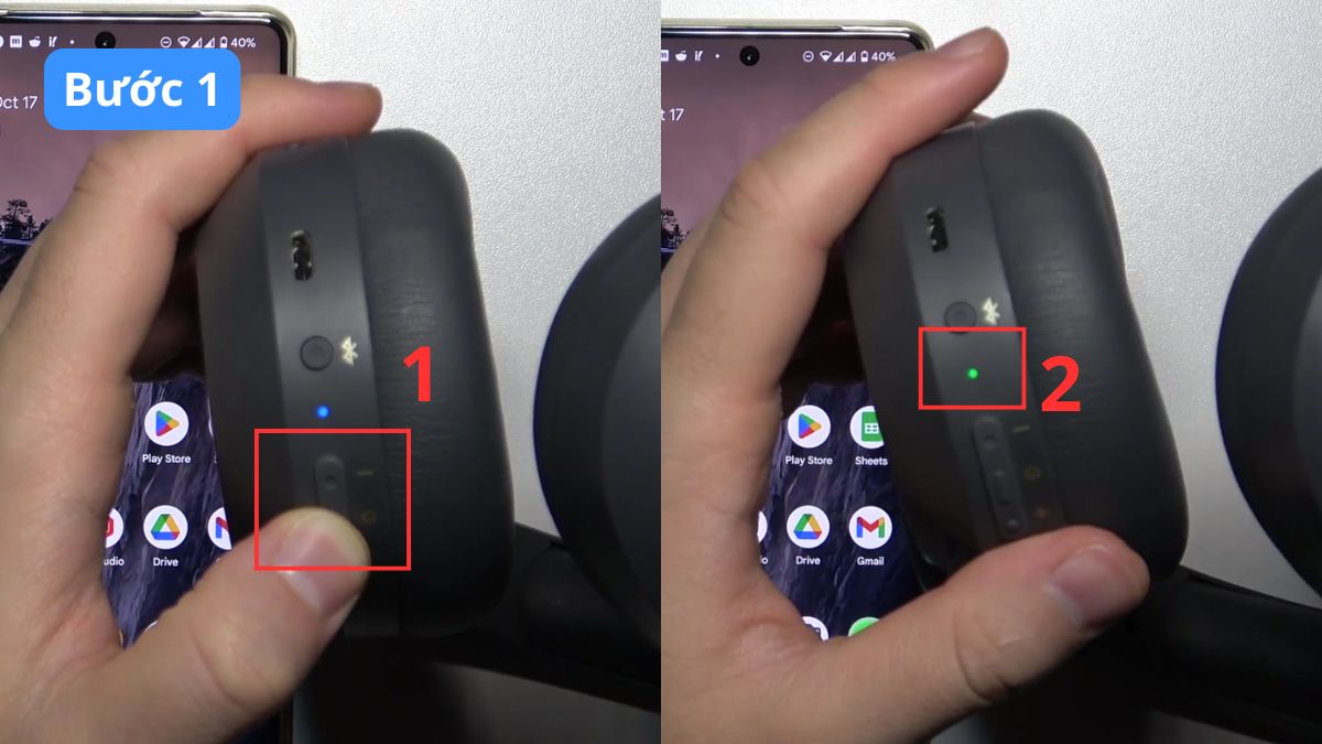 Cách đưa tai nghe Edifier W820NB Plus vào chế độ Ghép đôi bước 1