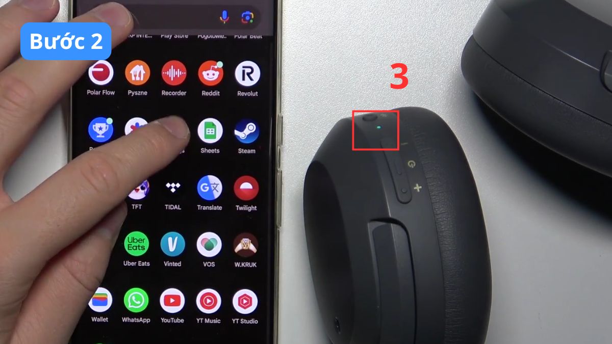 Cách đưa tai nghe Edifier W820NB Plus vào chế độ Ghép đôi bước 2