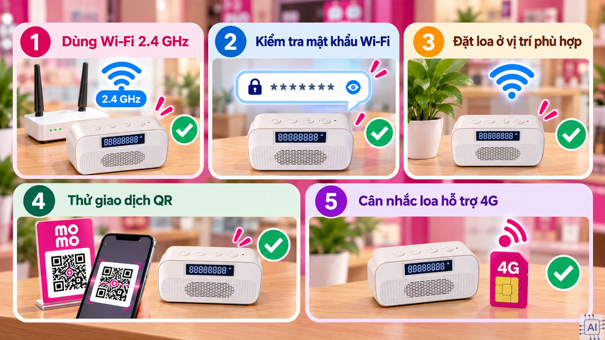 Mẹo duy trì kết nối Wifi ổn định cho loa MoMo