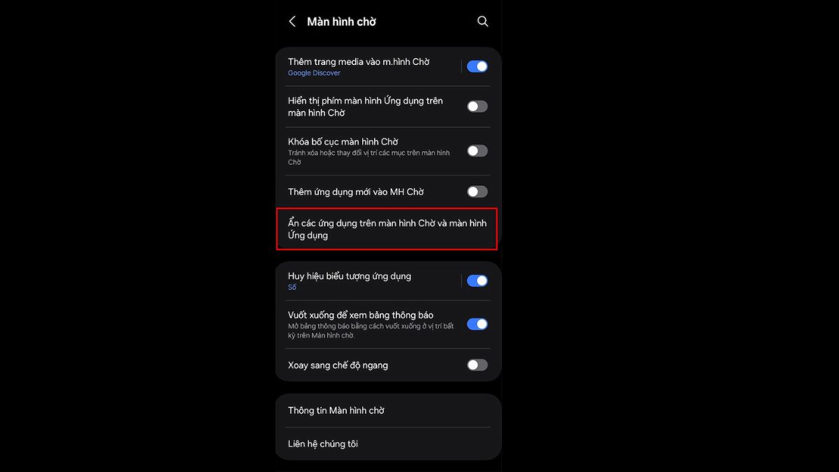 Cách ẩn ứng dụng trên điện thoại Samsung không cần khóa bước 2