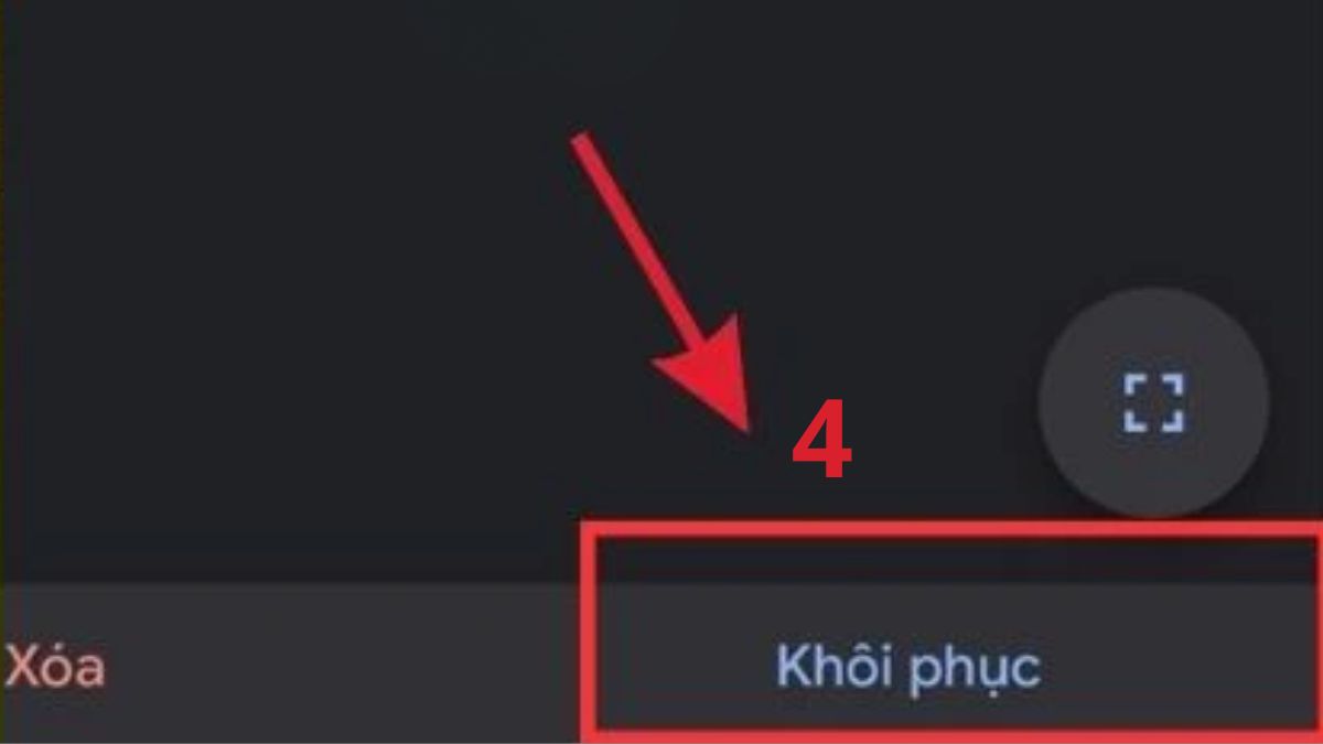 Lấy lại ảnh và video đã xóa bằng Google Photos bước 4