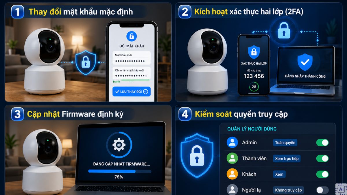 Quy tắc về bảo mật khi tự lắp camera tại nhà