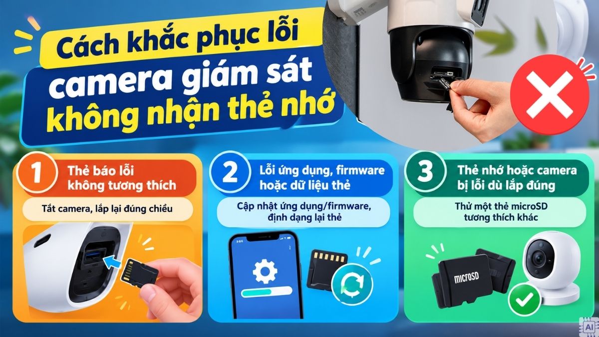 Cách khắc phục lỗi camera không nhận thẻ nhớ
