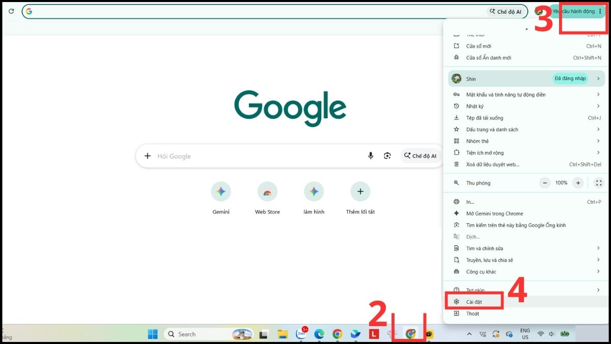 Cách tải nhạc về thẻ nhớ bằng Chrome bước 2