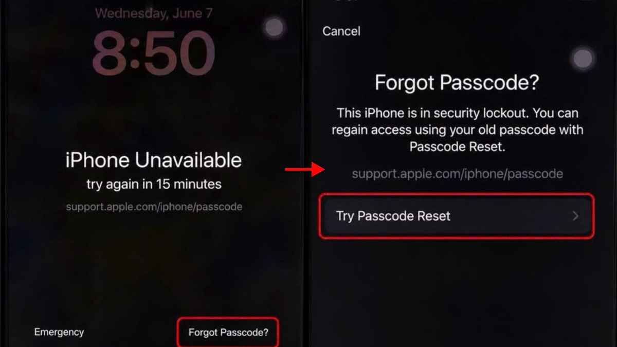 Các cách mở khóa iPhone bằng mật khẩu cũ