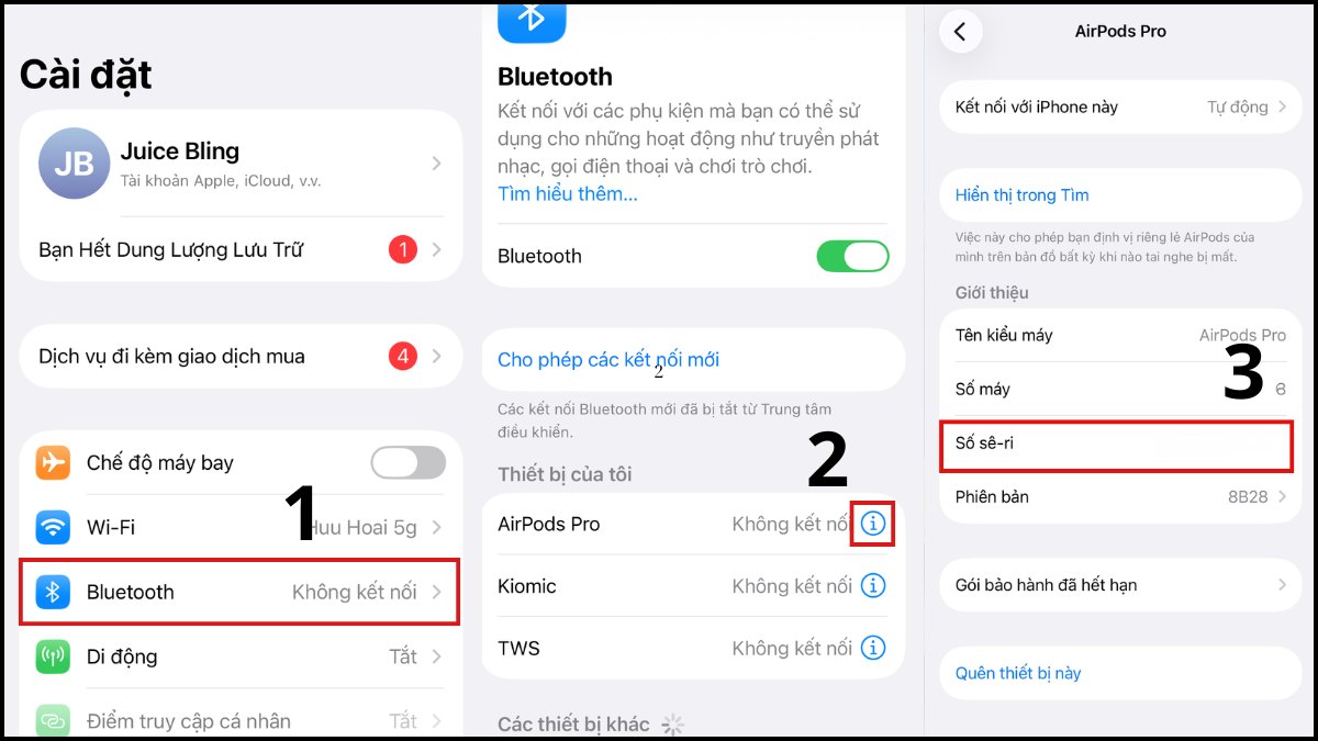 Cách lấy số Serial chính xác