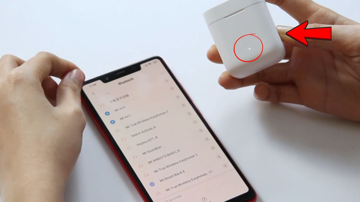 Cách reset tai nghe bluetooth True Wireless cách 1