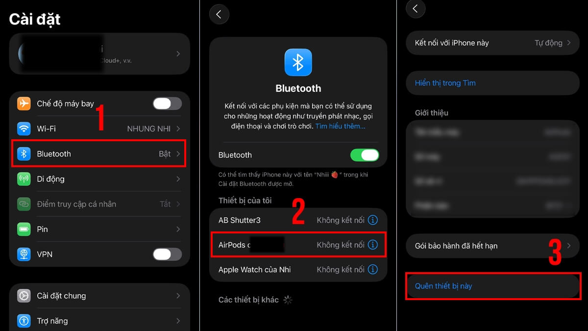 Hướng dẫn đưa tai nghe bluetooth về chế độ ghép nối sau khi reset bước 1