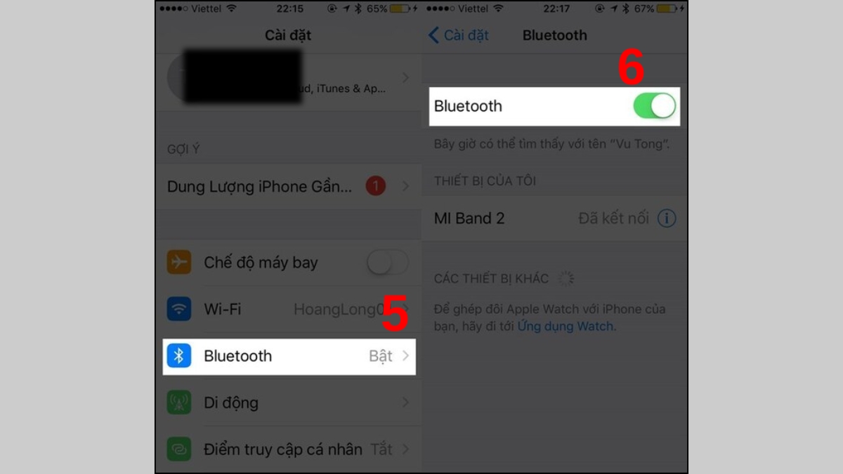 Hướng dẫn đưa tai nghe bluetooth về chế độ ghép nối sau khi reset bước 3