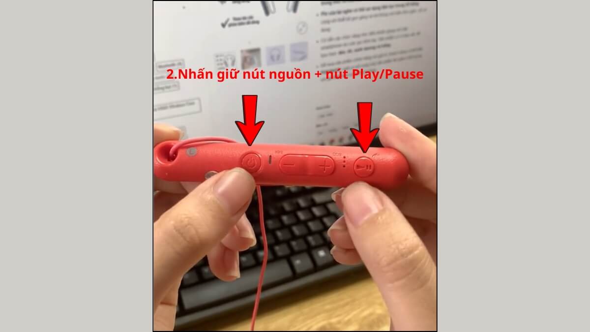 Cách reset tai nghe bluetooth tai nghe bluetooth Neckband cách 4