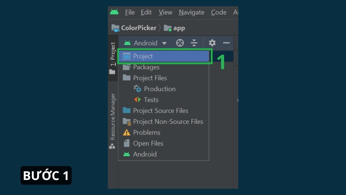 Cách tạo Layout Landscape trong Android Studio bước 1