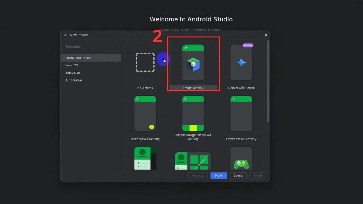 Cách dùng Android Studio tạo project đầu tiên bước 2