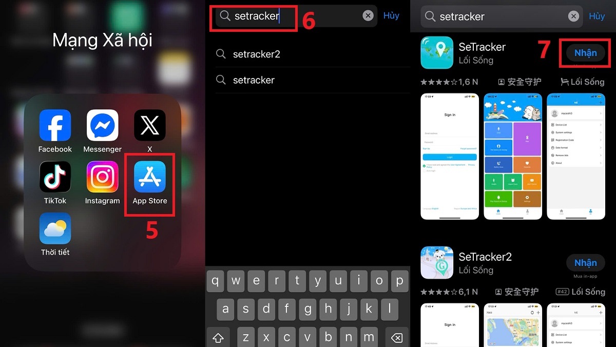 Cách cài đặt và kết nối đồng hồ với điện thoại qua SeTracker bước 2