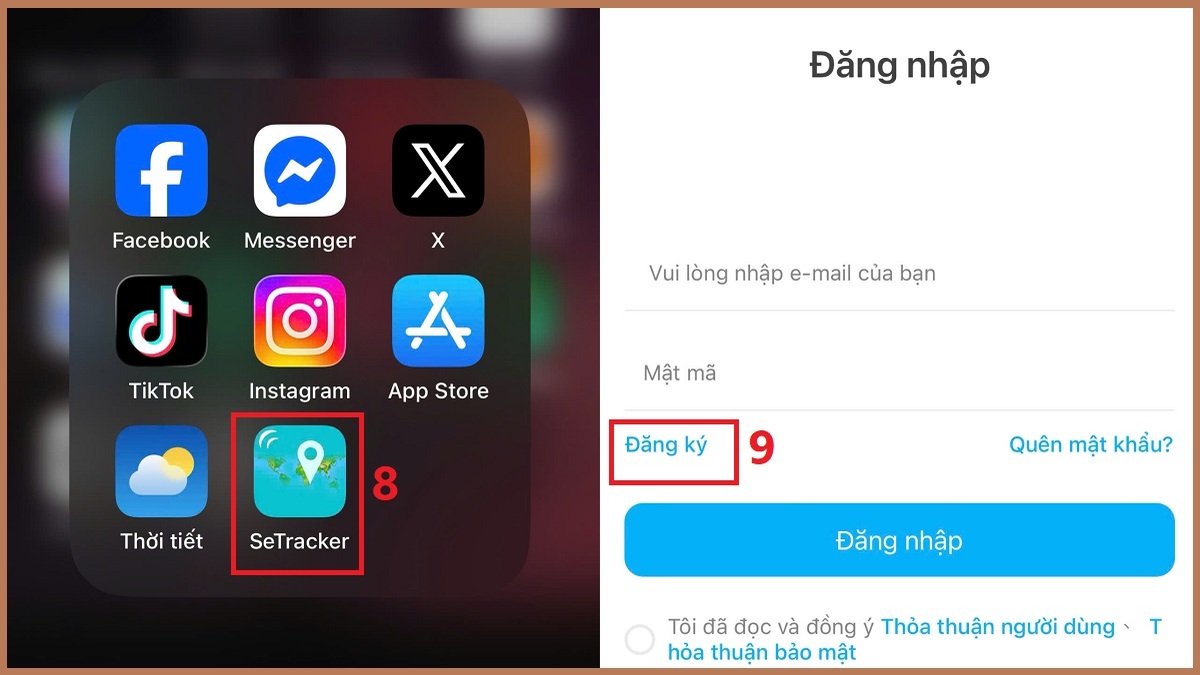 Cách cài đặt và kết nối đồng hồ với điện thoại qua SeTracker bước 3