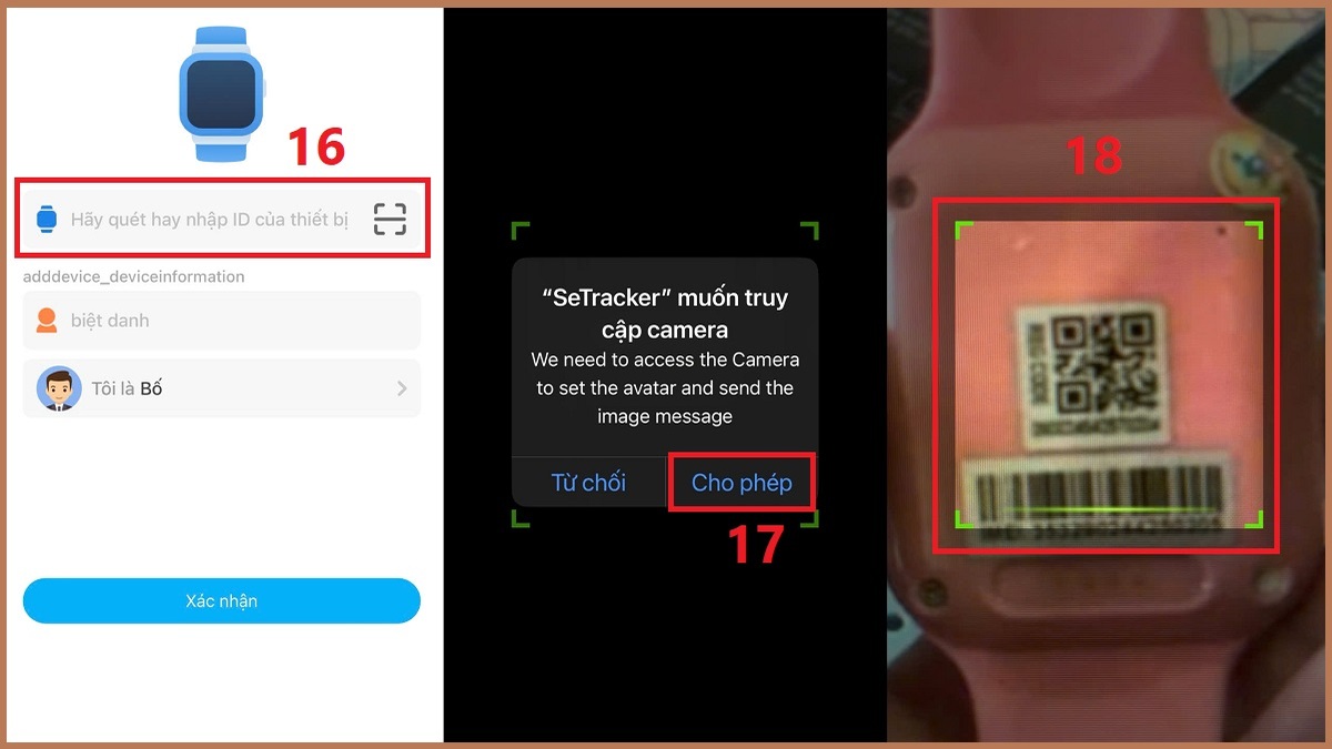 Cách cài đặt và kết nối đồng hồ với điện thoại qua SeTracker bước 6