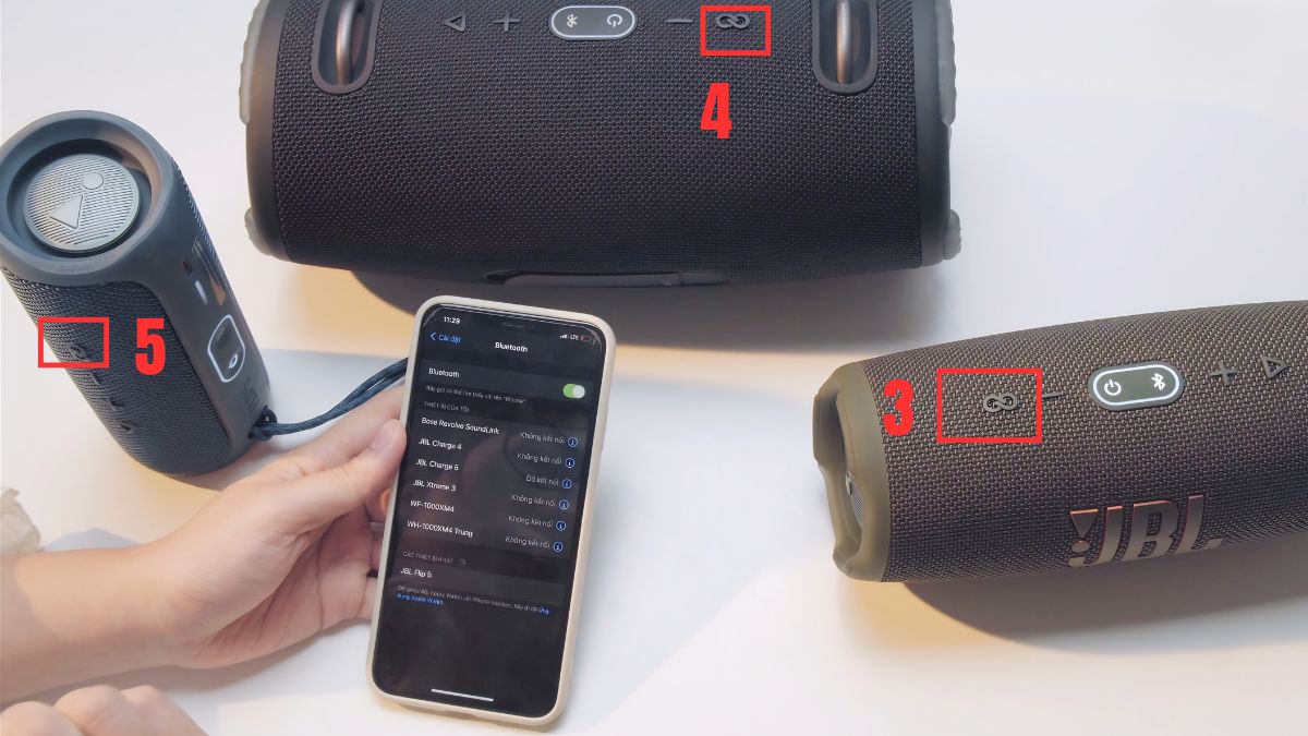 Cách sử dụng loa Bluetooth JBL để kết nối nhiều loa bước 3