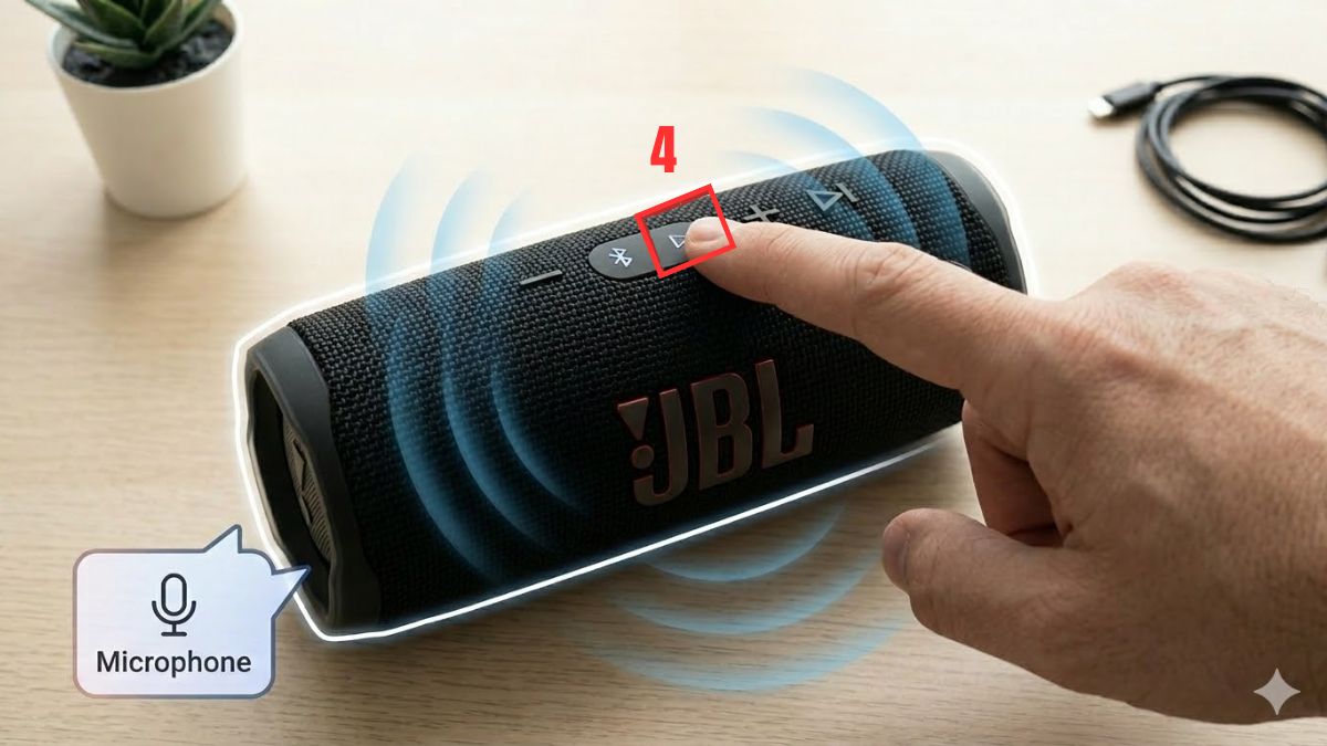 Cách sử dụng Chế độ rảnh tay và Trợ lý ảo trên loa JBL bước 4