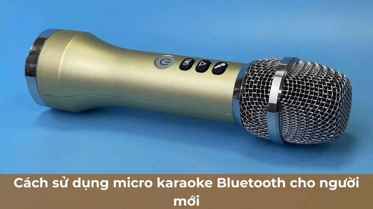 Cách sử dụng micro karaoke Bluetooth cho người mới