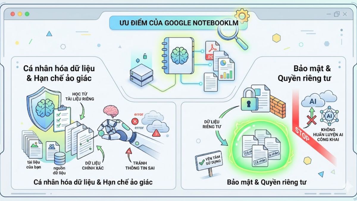 Ưu điểm của Google NotebookLM