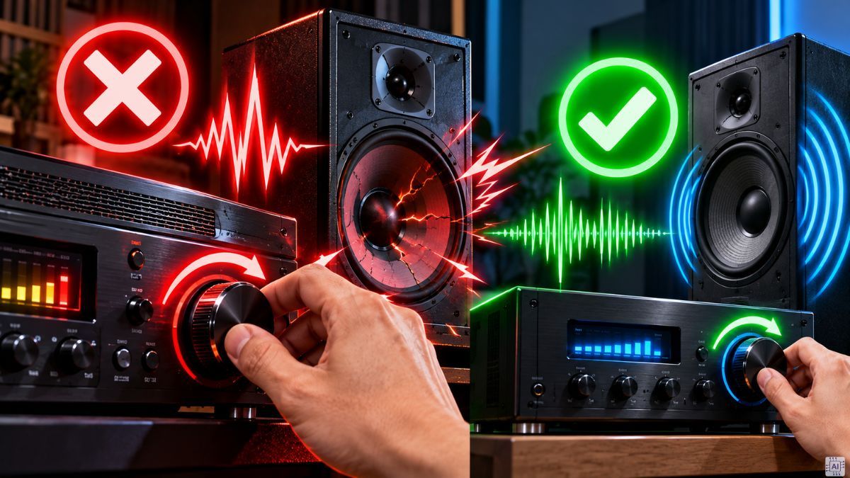 Công suất amply chưa phù hợp với loa