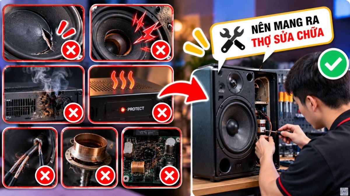 Khi nào cần mang ra thợ sửa chữa