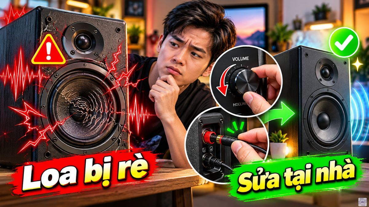 Hướng dẫn cách sửa loa bị rè khi mở to tại nhà nhanh chóng