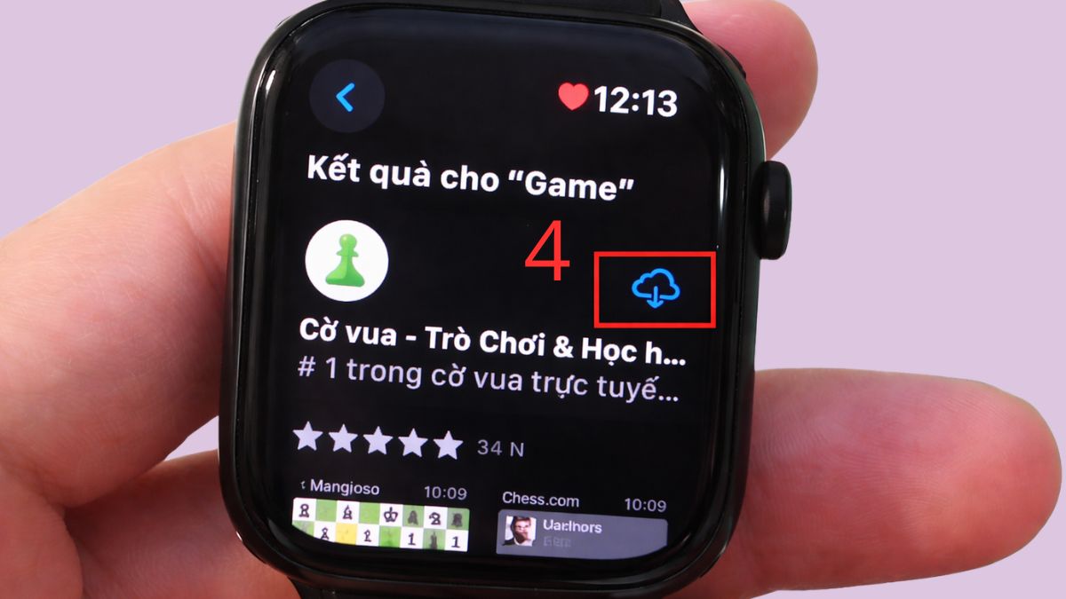 Cách tải game trên đồng hồ thông minh bước 4