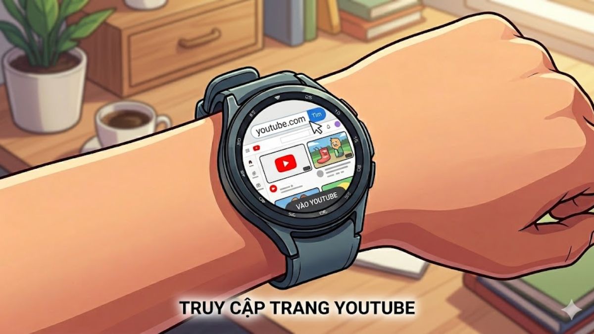 Hướng dẫn cách tải YouTube trên đồng hồ thông minh bước 2