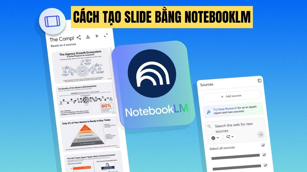 Cách tạo slide bằng NotebookLM chuyên nghiệp, cực nhanh
