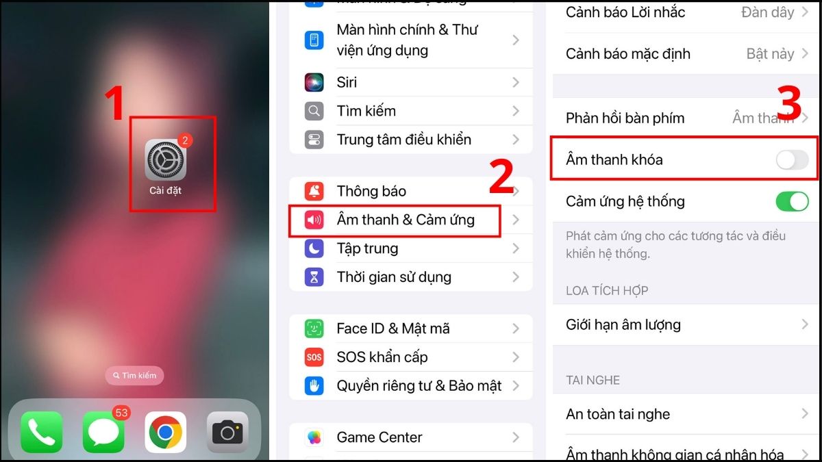 Cách tắt âm thanh khóa màn hình iPhone vĩnh viễn trong Cài đặt