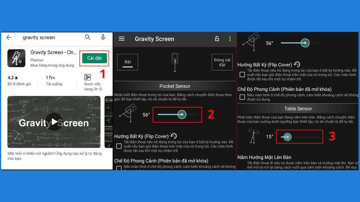 Cách tắt màn hình Android không cần nút nguồn bằng Gravity Screen