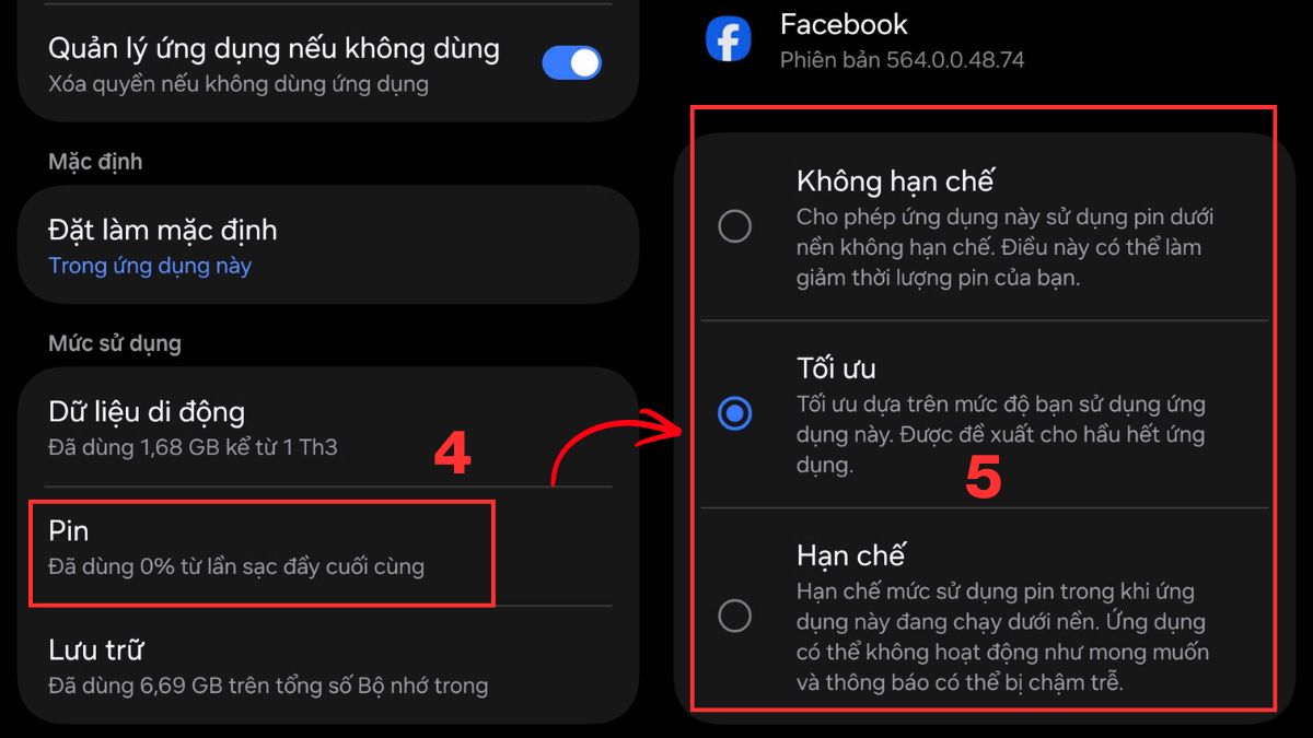 Cách bật, tắt tối ưu hóa pin trên điện thoại Samsung bước 2