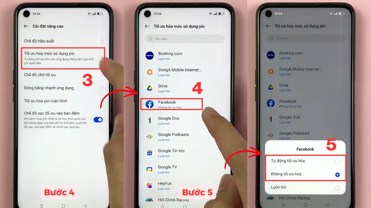 Cách bật, tắt tối ưu hóa pin trên OPPO và Realme bước 2