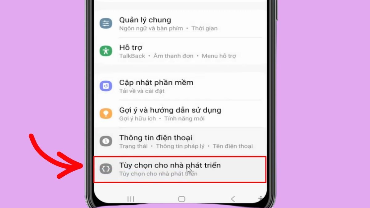 Cách tắt USB Debugging trên Android bước 2