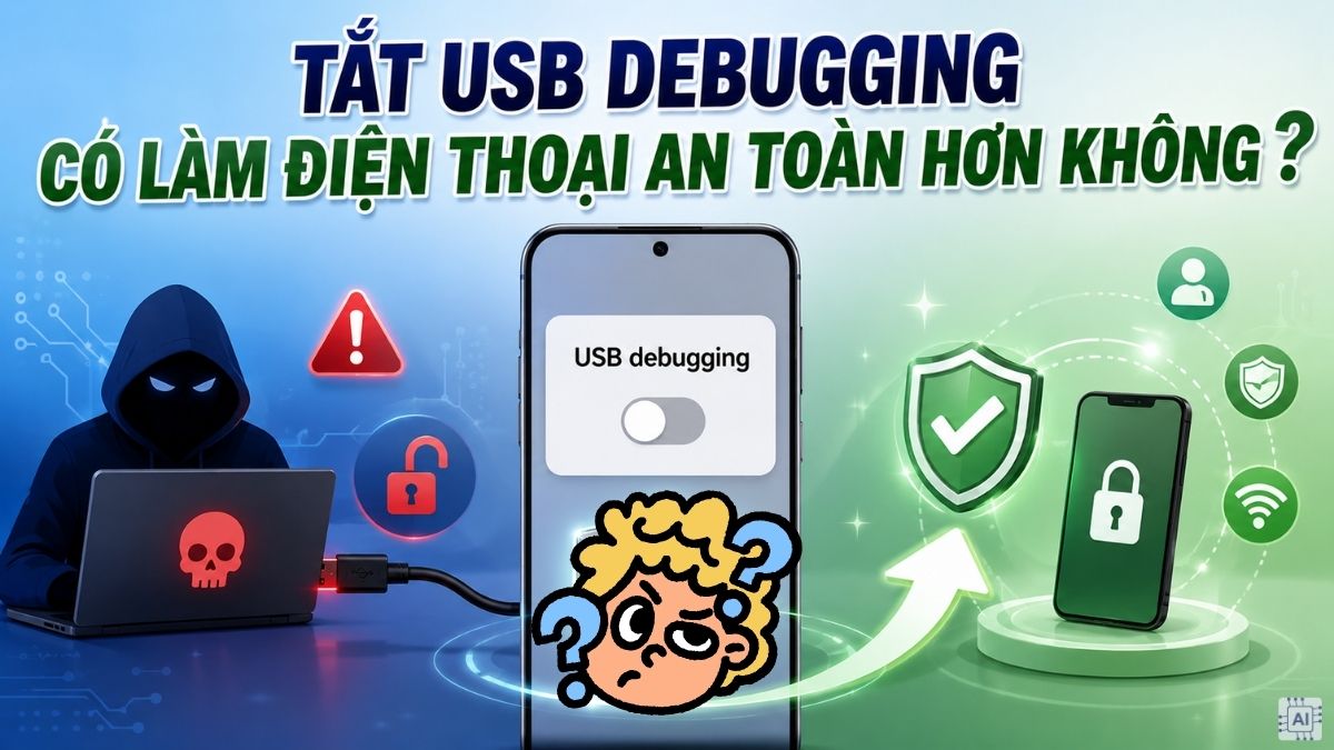Tắt USB Debugging có làm điện thoại an toàn hơn không