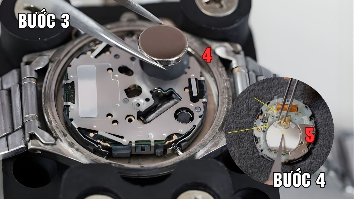 Cách thay pin đồng hồ Casio bước 3