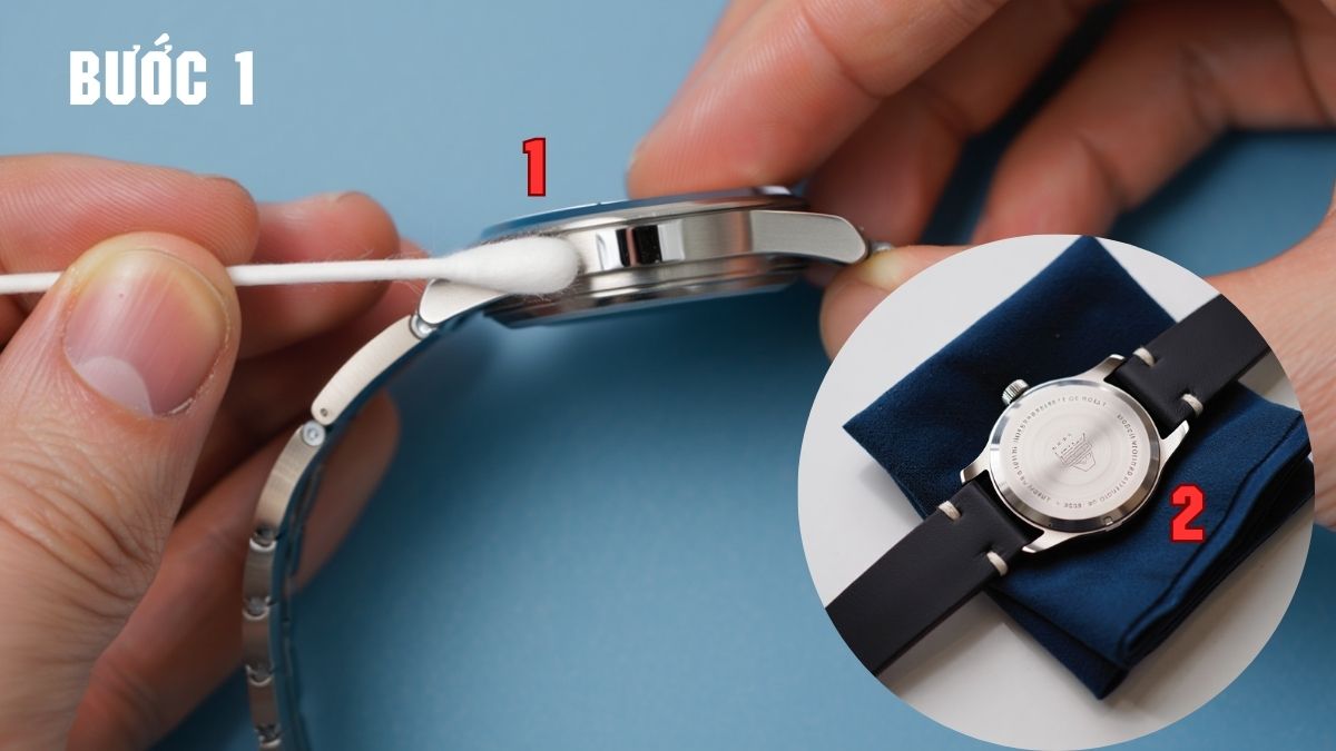 Hướng dẫn chi tiết cách mở đồng hồ đeo tay để thay pin bước 1