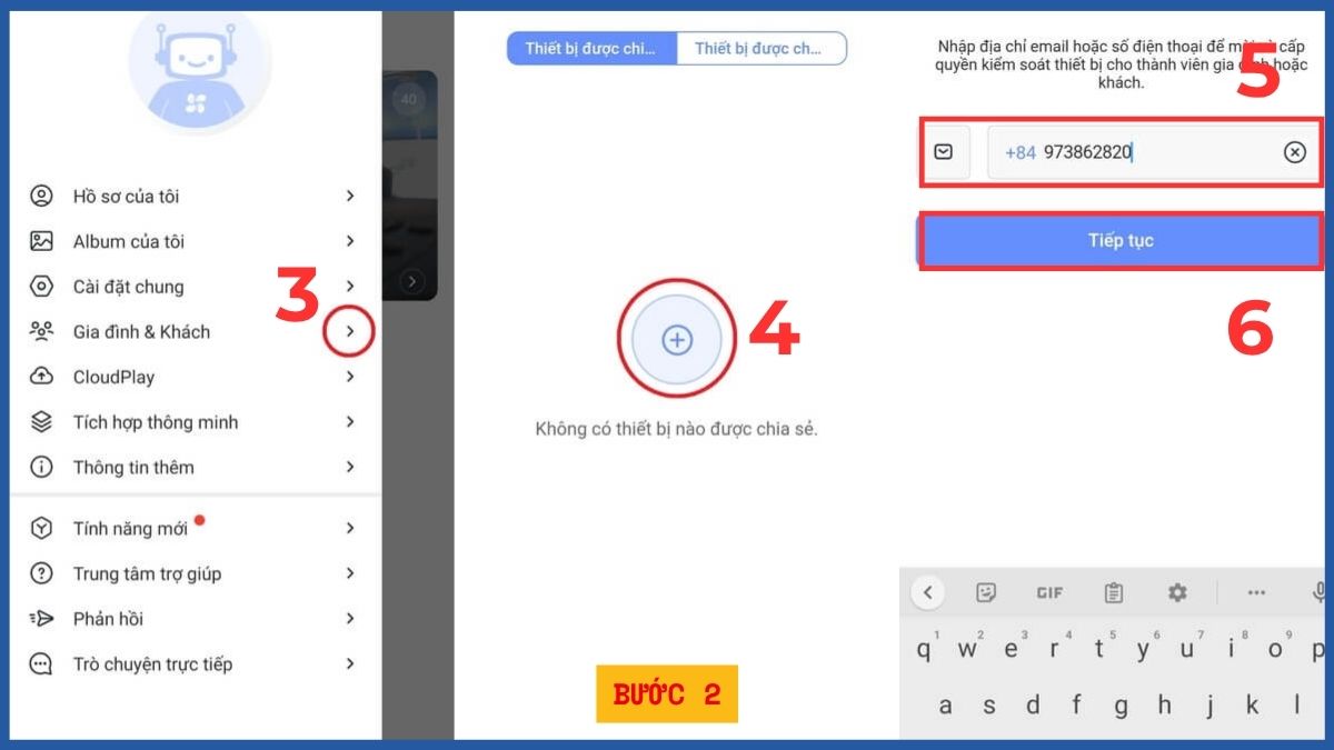 Cách thêm camera Ezviz vào điện thoại khác bước 2