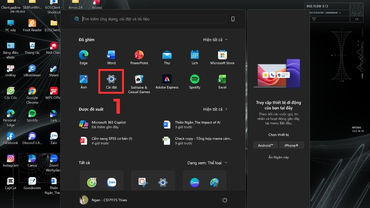 Cách tìm tai nghe Bluetooth bị mất trên máy tính bước 1