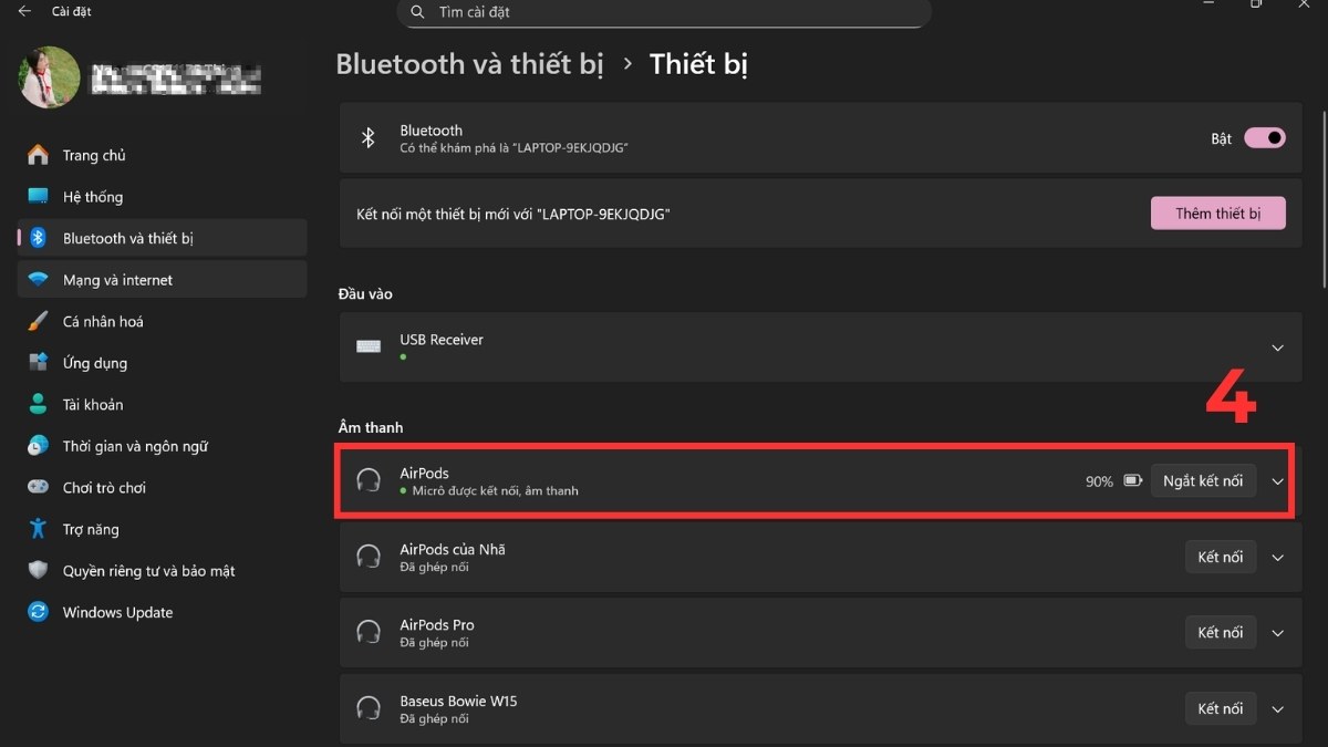 Cách tìm tai nghe Bluetooth bị mất trên máy tính bước 4