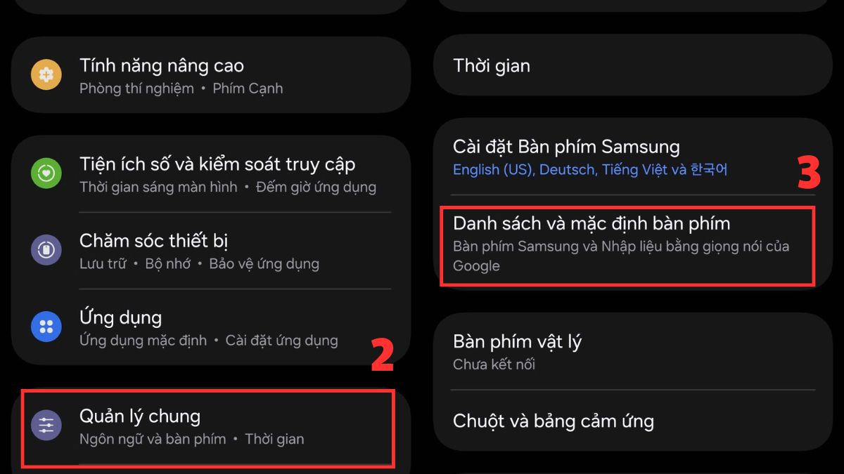 Hướng dẫn đổi sang Samsung Keyboard bước 2