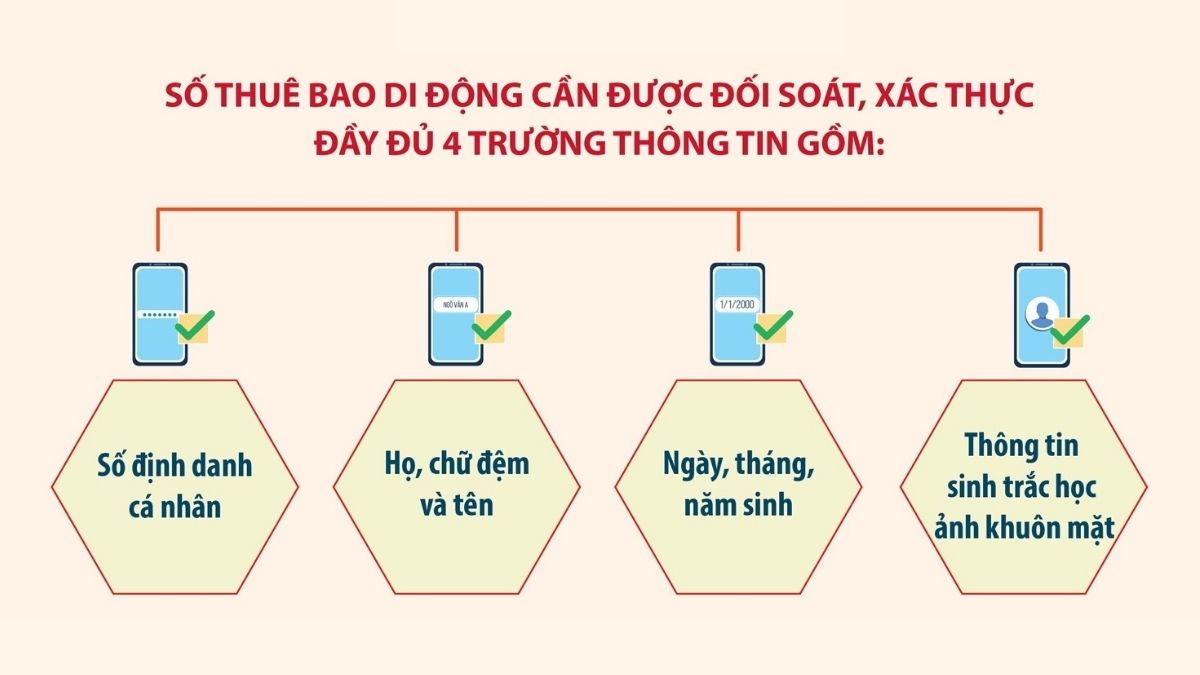 Quy định xác nhận SIM trên VNeID