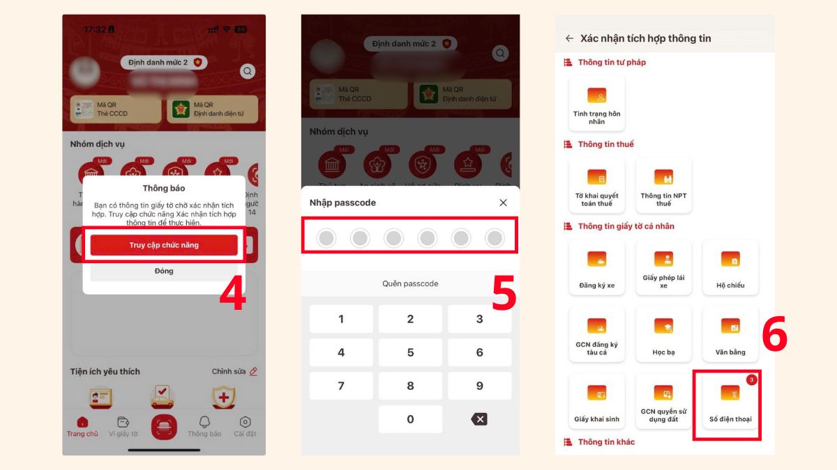 Hướng dẫn cách xác nhận SIM chính chủ trên VNeID bước 2